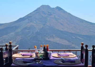 Mount Batur View From The Restaurant in Kintamani 120119